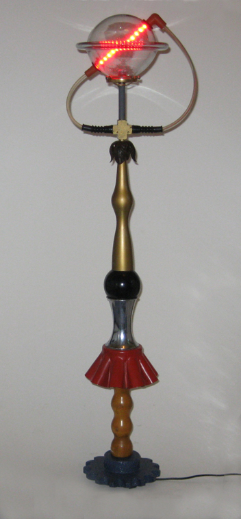 Found object lamp by Harry Anderson